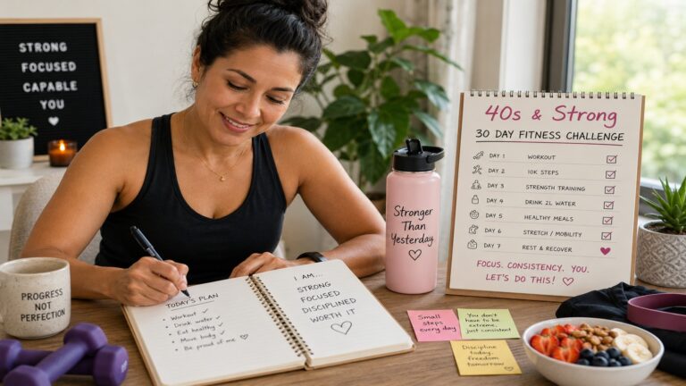30-Day Belly Fat Challenge for Women Over 40 (Free Printable Plan)
