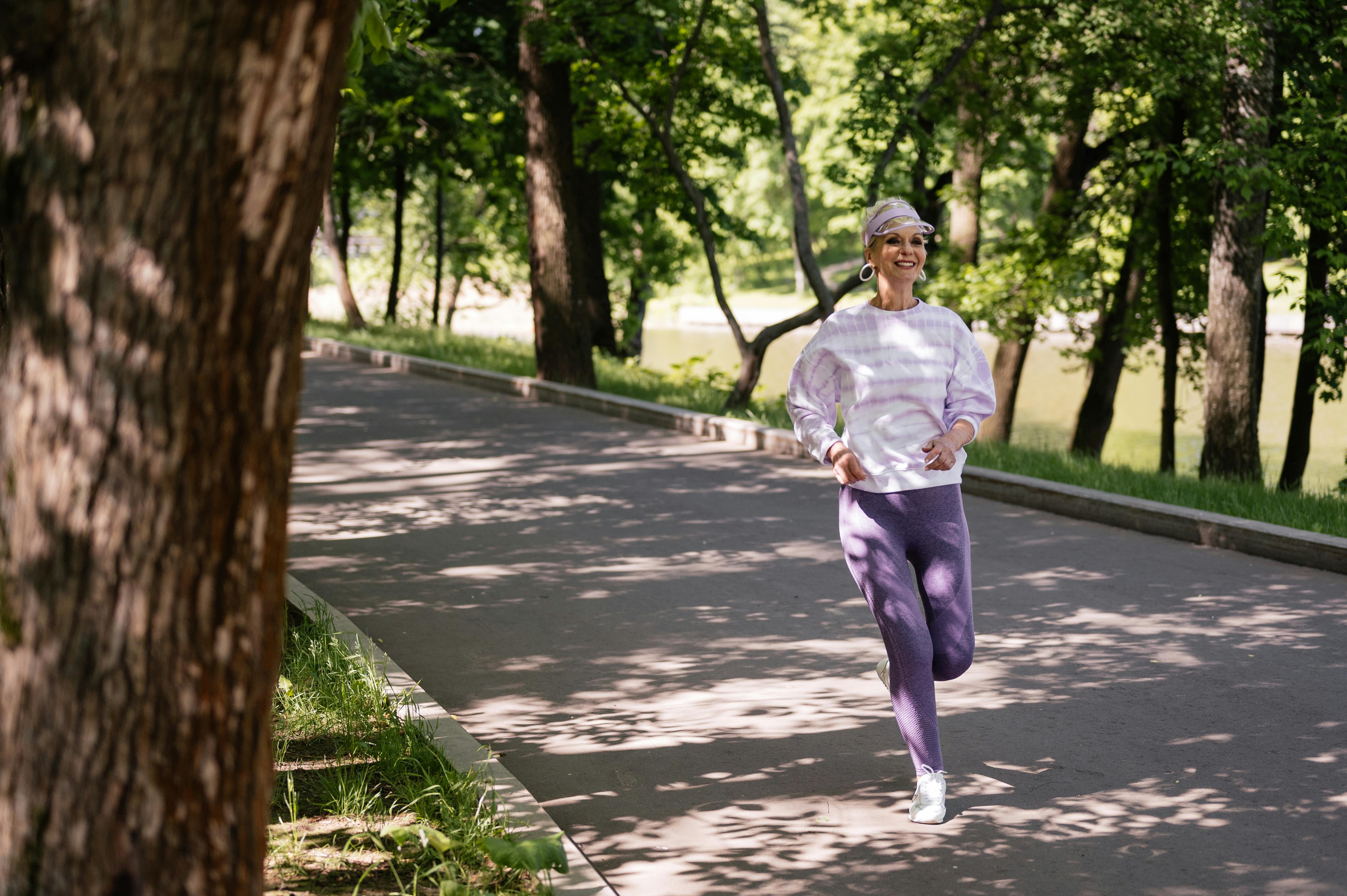 woman walking outdoor daily steps low impact exercise after 40