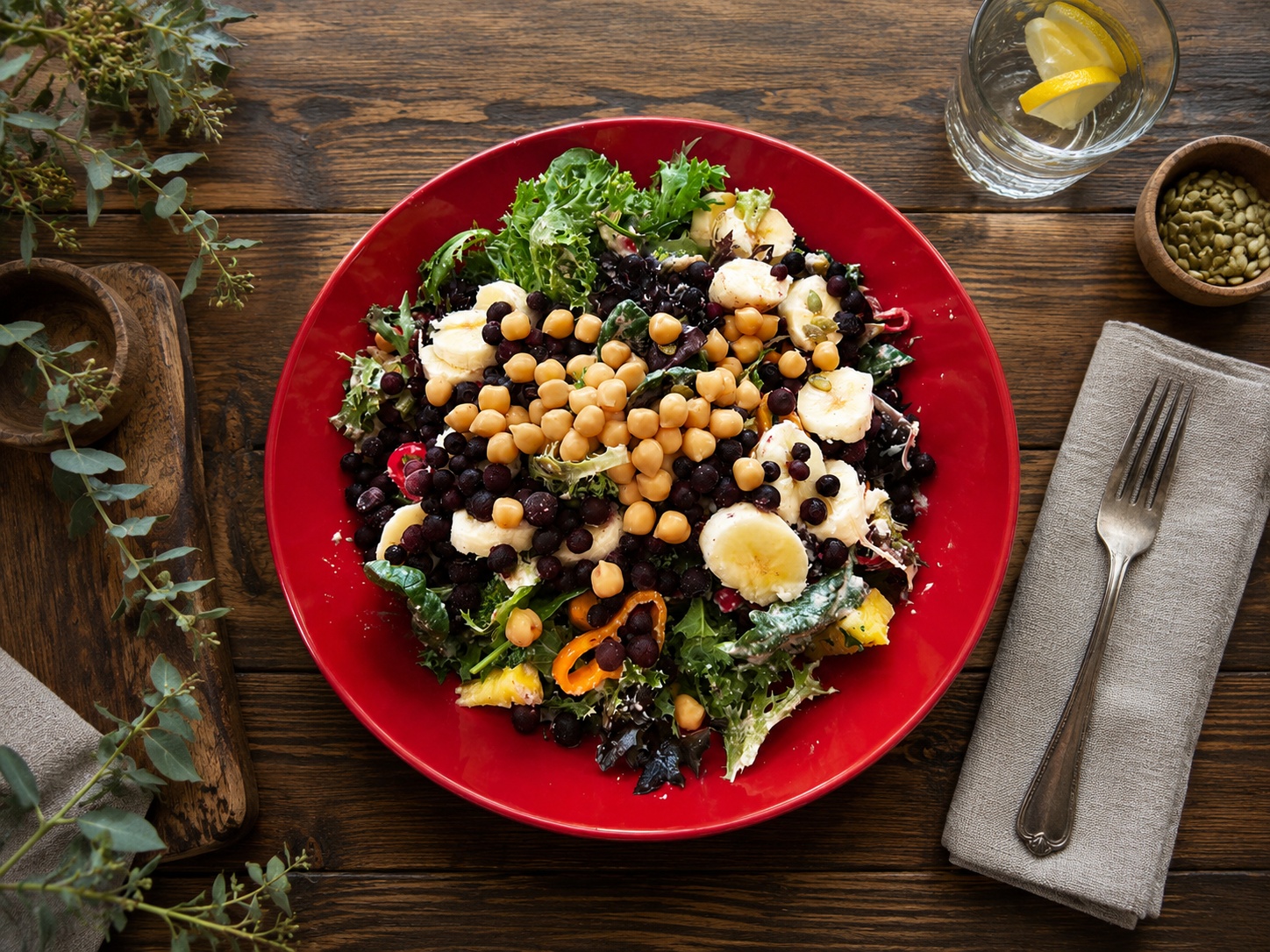 foods that burn belly fat after 40 daily salad blueberries chickpeas kale olive oil