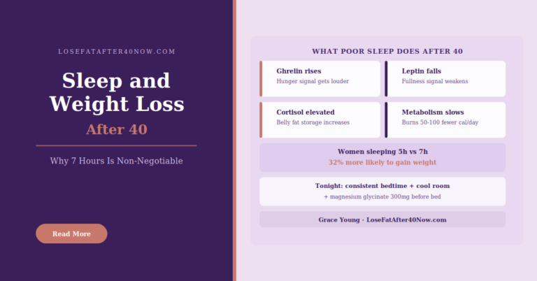 Sleep and Weight Loss After 40: Why 7 Hours Is Non-Negotiable