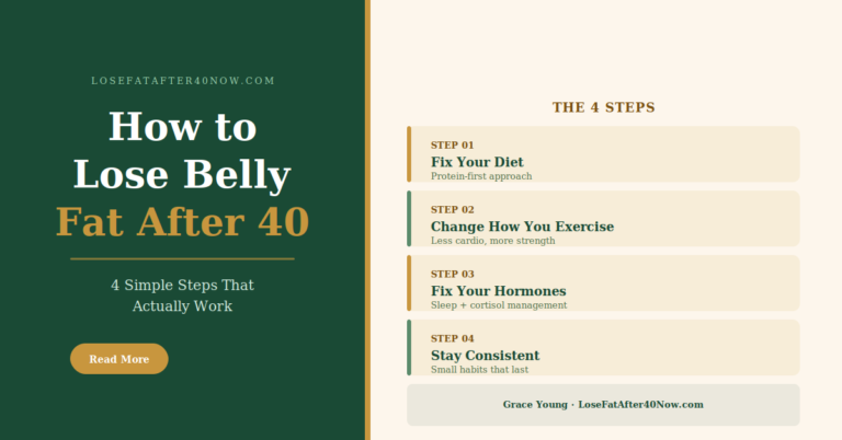 How to Lose Belly Fat After 40 (4 Simple Steps That Actually Work)