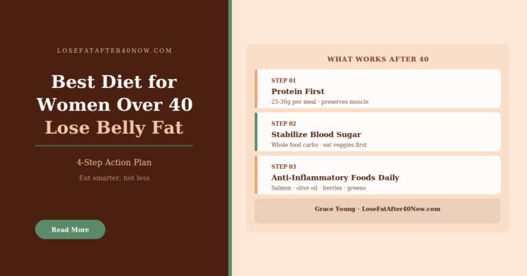 Best Diet for Women Over 40 to Lose Belly Fat (4-Step Action Plan)