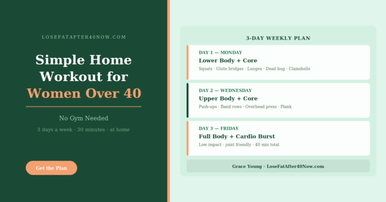 Simple Home Workout for Women Over 40 (No Gym Needed)